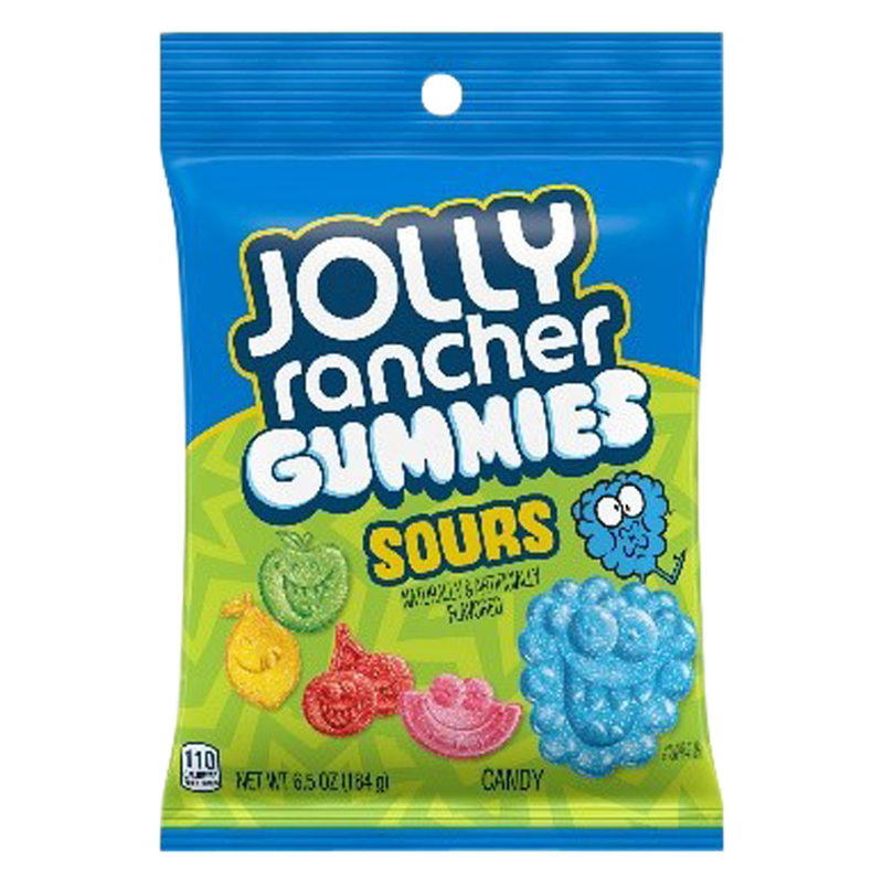Jolly Rancher Sours Gummies Assorted Fruit Flavors 6.5oz