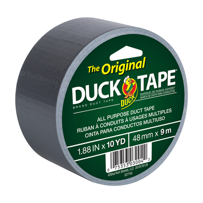 Duck 1.88 in. W X 10 Yd Gray Duct Tape