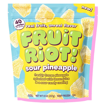 Fruit Riot Pineapple Sour Candy 8oz