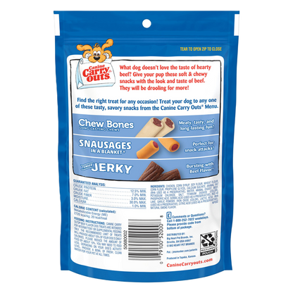 Canine Carry Outs Beef Flavor Dog Treats, 4.5oz