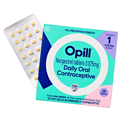 Opill Daily Oral Contraceptive Tablets