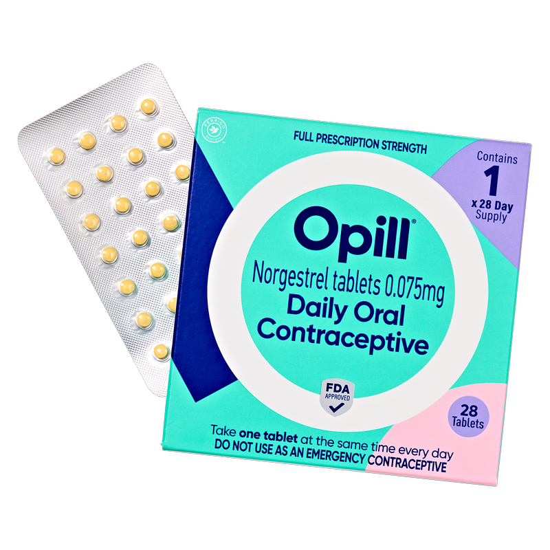 Opill Daily Oral Contraceptive Tablets