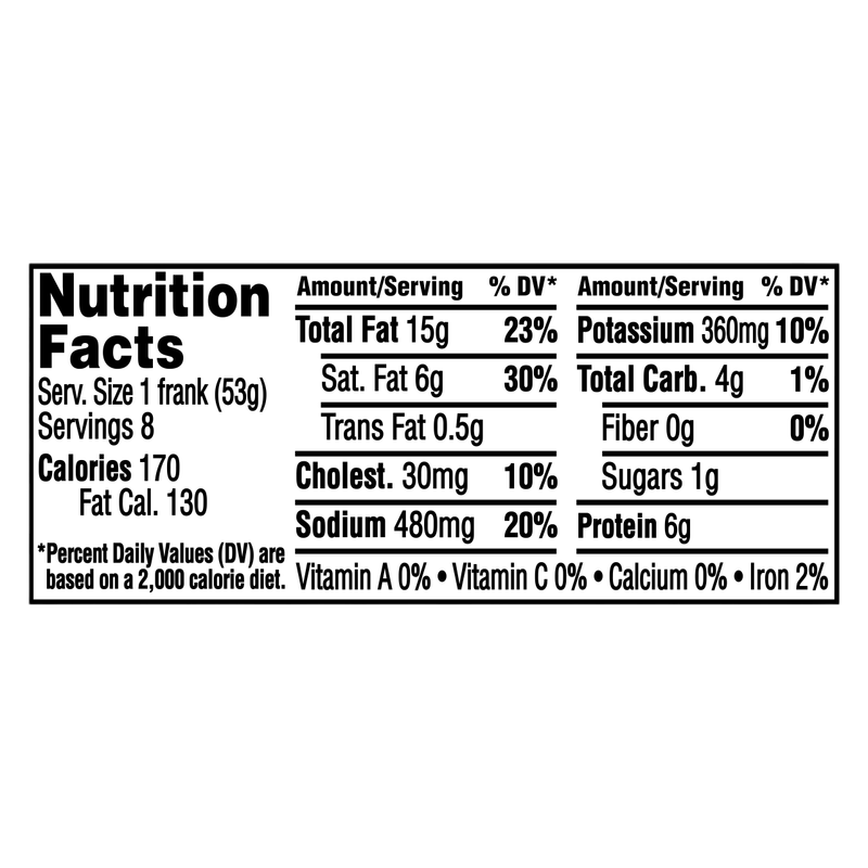Ball Park All Uncured Beef Hot Dogs - 8ct /15oz