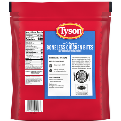 Tyson Any'tizers Frozen Popcorn Chicken Chunks 24oz