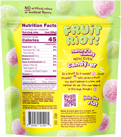 Fruit Riot Grape Sour Candy