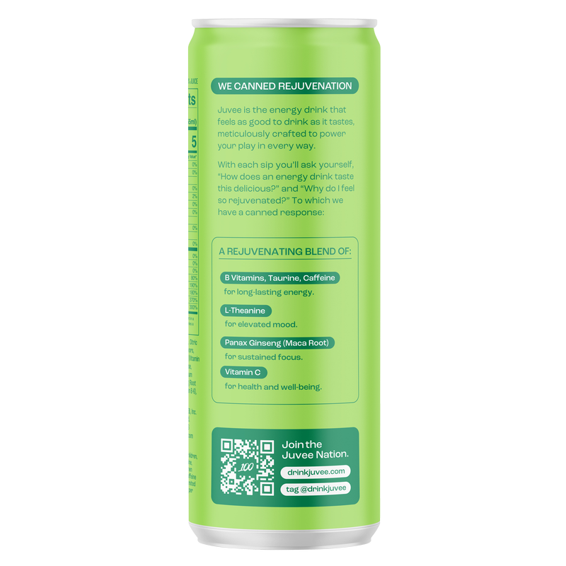 Juvee Kiwi Strawberry Energy 12oz Can
