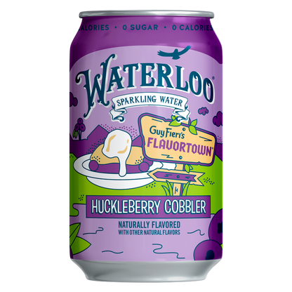 Waterloo Huckleberry Cobbler Sparkling Water 12pk 12oz Can