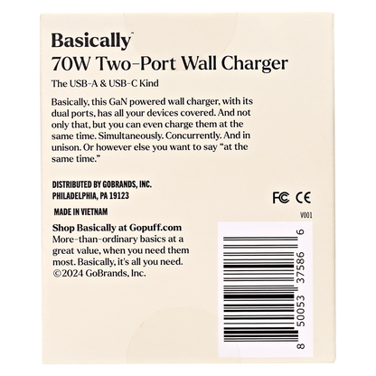 Basically 70W Two-Port Wall Charger
