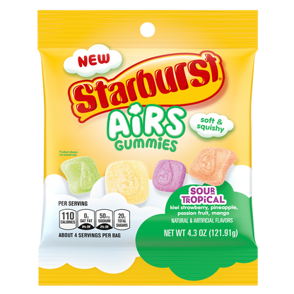 Starburst Airs Sour Tropical 4.3oz