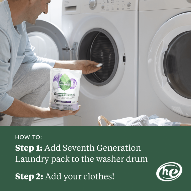 Seventh Generation Free & Clear Laundry Detergent Packs 45ct