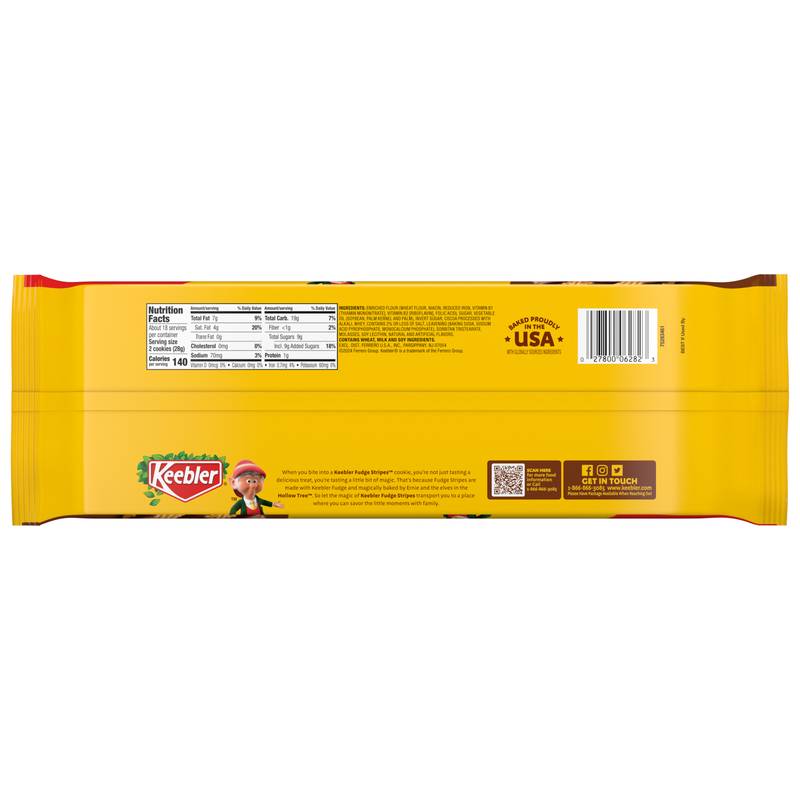 Keebler Original Fudge Stripes Cookies 17.3oz
