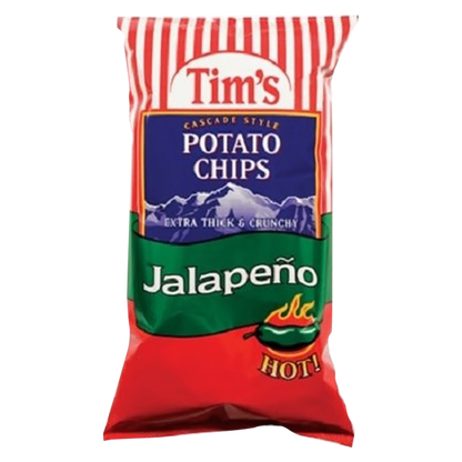 Tim's Cascade Potato Chips Jalapeno 13oz