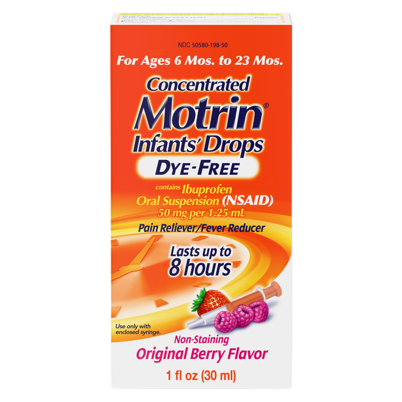 Infant Motrin Concentrated Liquid Medicine Drops, 1oz