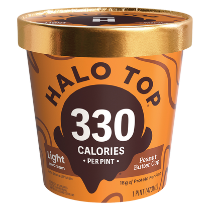 Halo Top Peanut Butter Cup Ice Cream Pint