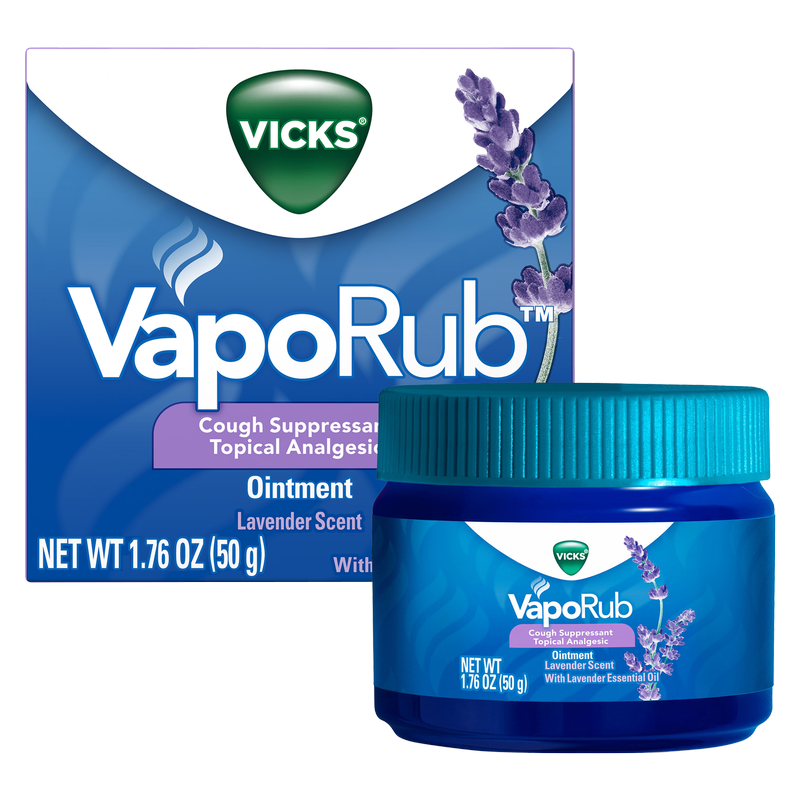 Vicks VapoRub Scented Cough Suppressant Ointment Lavender 1.76oz