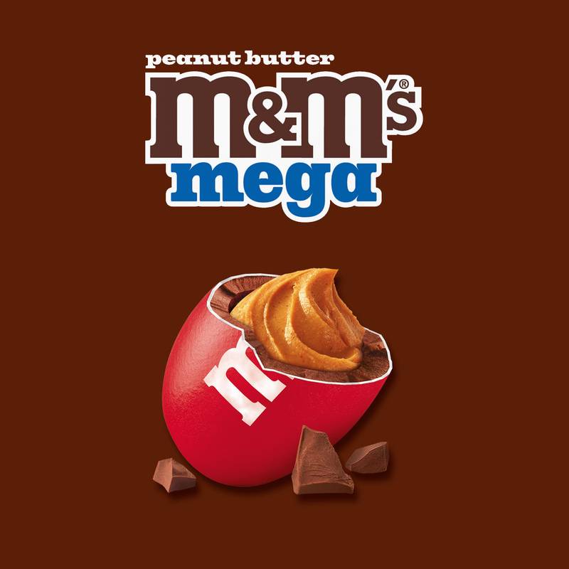 M&M's Mega Peanut Butter Chocolate Candy, 2.83oz