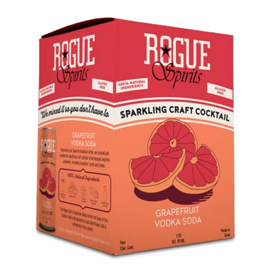 Rogue Grapefruit Vodka Soda 4pk 12oz