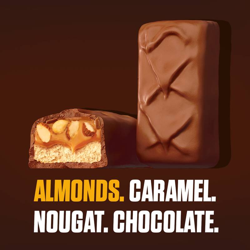 SNICKERS Almond Sharing Size Chocolate Bars, 3.23oz