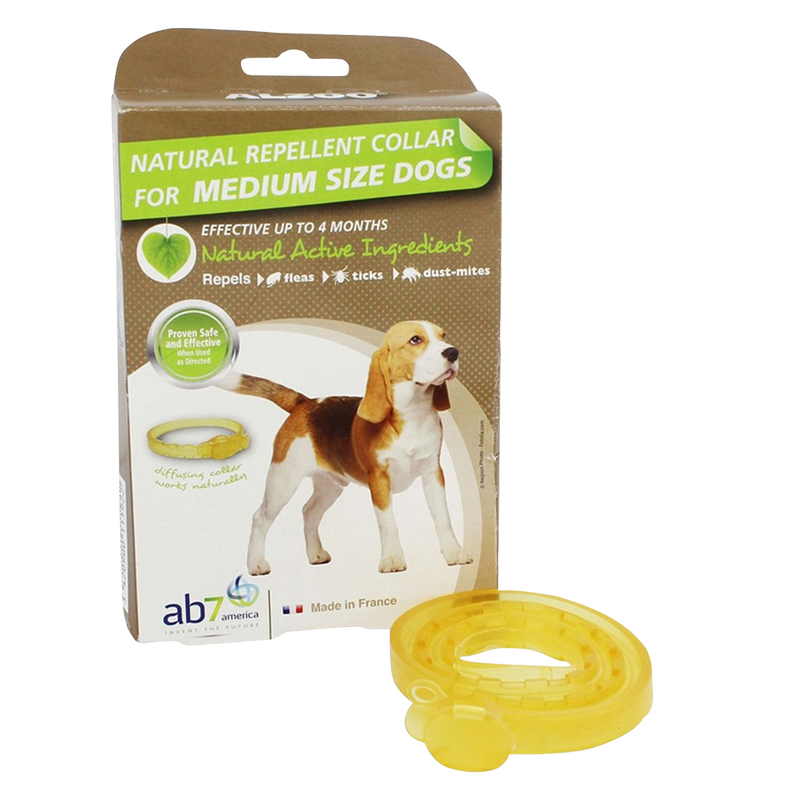 Alzoo Natural Repellent Flea & Tick Medium Dog Collar