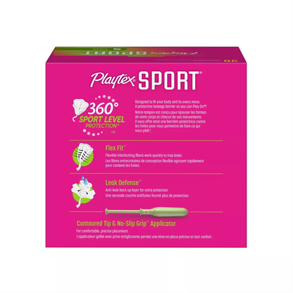 Playtex Sport Tampons Multipack, Super Unscented Pack of 36