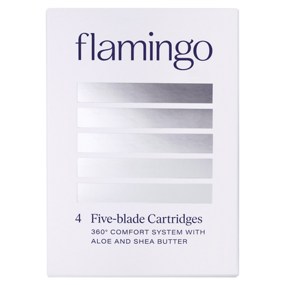 Flamingo Women's 5-Blade Razor Refill Cartridges 4ct