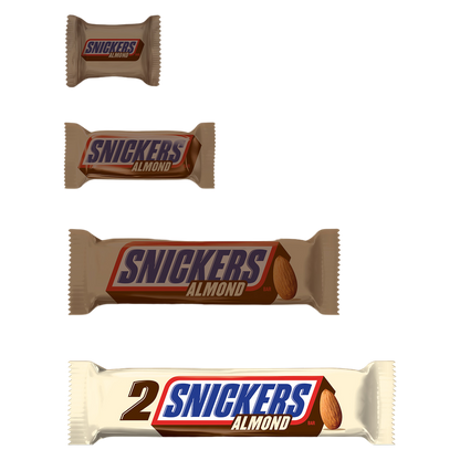 SNICKERS Almond Sharing Size Chocolate Bars, 3.23oz