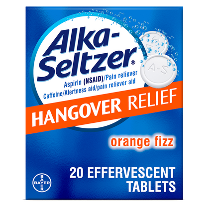 Alka-Seltzer Hangover Relief Effervescent Tablets, 20ct