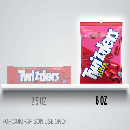 TWIZZLERS NIBS Cherry Flavored Licorice Style, 6oz