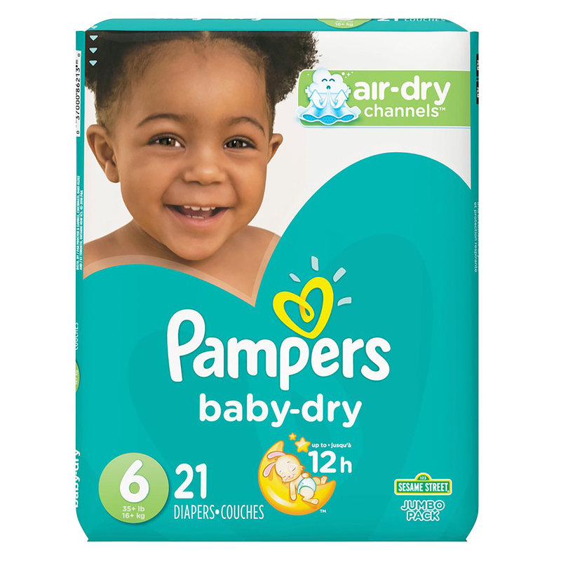 Pampers Baby-Dry Diapers Size 6 21ct