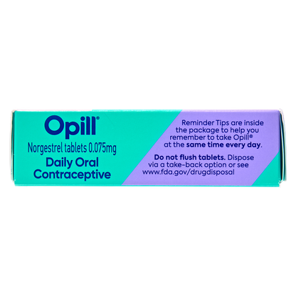 Opill Daily Oral Contraceptive Tablets