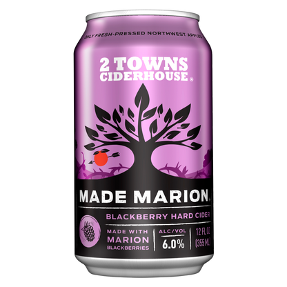 2 Towns Made Marion Cider 6pk 12oz Can 6.0% ABV