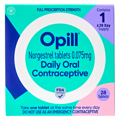 Opill Daily Oral Contraceptive Tablets