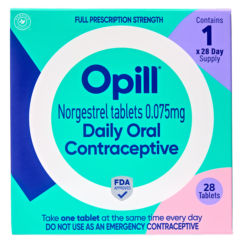 Opill Daily Oral Contraceptive Tablets