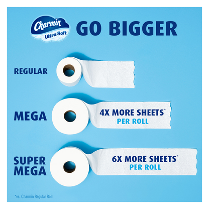 Charmin Ultra Soft Toilet Paper 12 Ct Mega Rolls