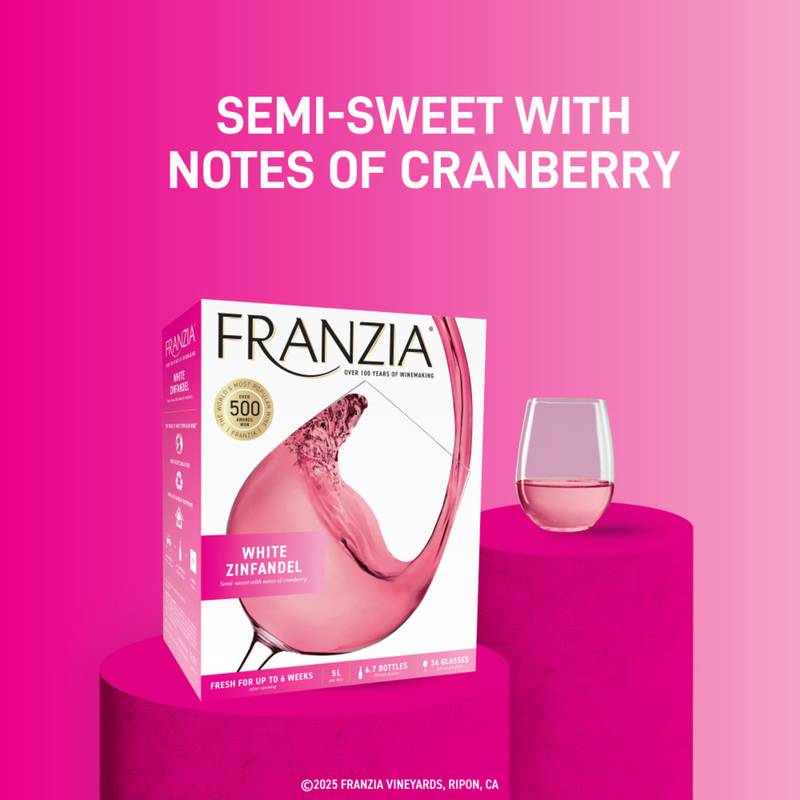 Franzia White Zinfandel 5L Box – BevMo! Washington
