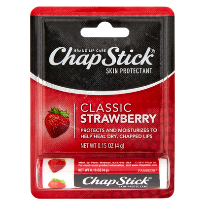 Chapstick Classic Strawberry Lip Balm 0.15oz