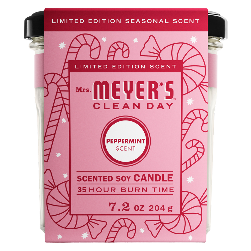 Mrs. Meyer's Clean Day Scented Soy Candle in Peppermint 7.2 Ounce Candle