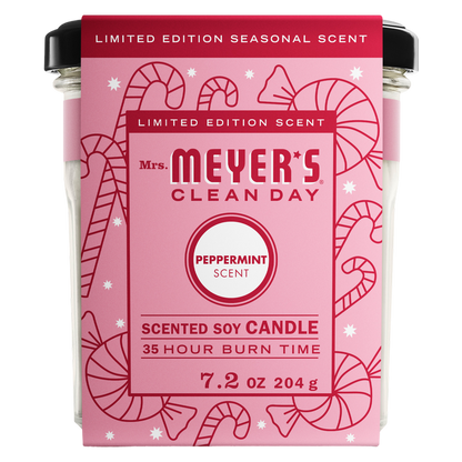 Mrs. Meyer's Clean Day Scented Soy Candle in Peppermint 7.2 Ounce Candle
