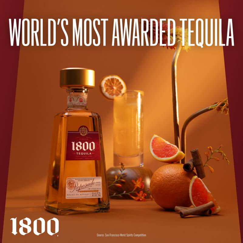 ウイスキー TEQUILA - 1800 Reposado 1800 Tequila Reposado 375ml (80 Proof) - 1800 – BevMo!