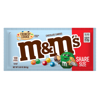 M&Ms Crunchy Cookie Candies Share Size 2.83oz