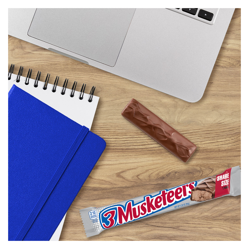 3 Musketeers King Size Candy Bar 3.28oz