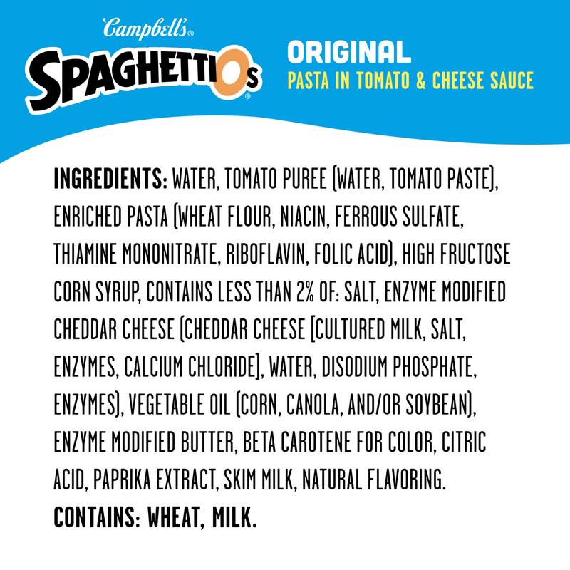 SpaghettiOs® Original Canned Pasta, 15.8 oz Can