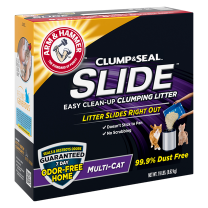 Arm & Hammer SLIDE Easy Clean-Up Multi-Cat Clumping Cat Litter 19lb