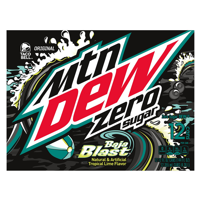 Mountain Dew Baja Blast Zero 12oz 12pk