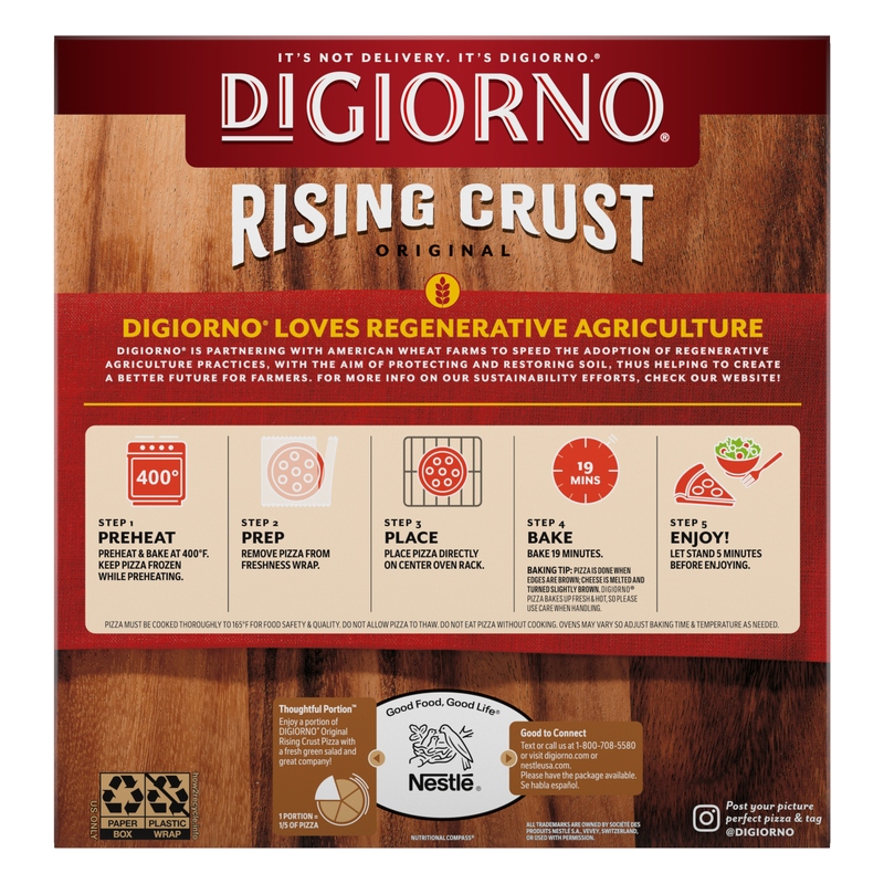 DiGiorno Rising Crust Pepperoni Pizza, 24.7oz.