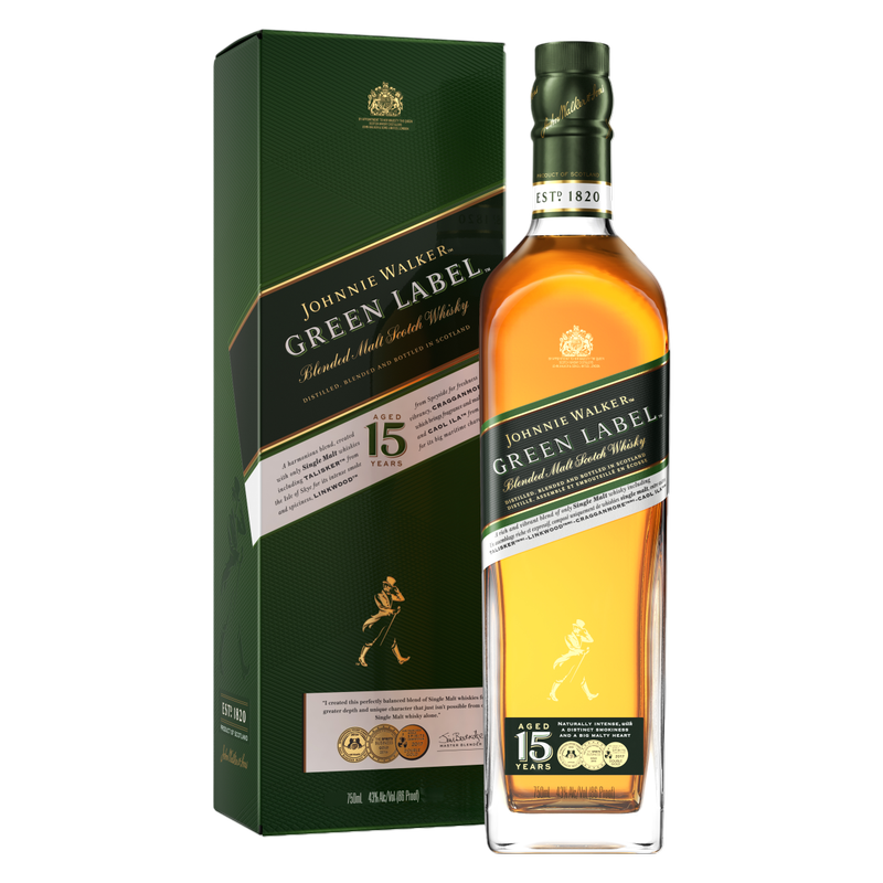 Johnnie Walker Green Label Scotch 750ml