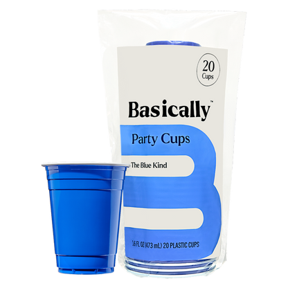 Basically 20ct Blue Party Cups