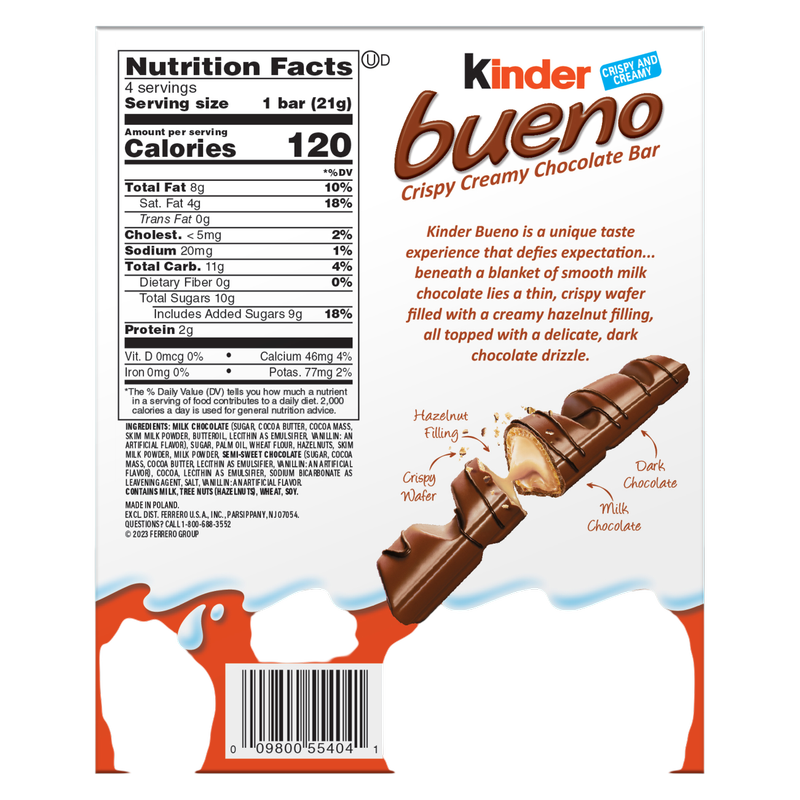 Kinder Bueno Crispy Wafer, 3oz 4ct