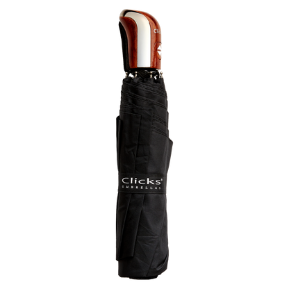 Clicks Umbrellas Automatic Open & Close Black Umbrella