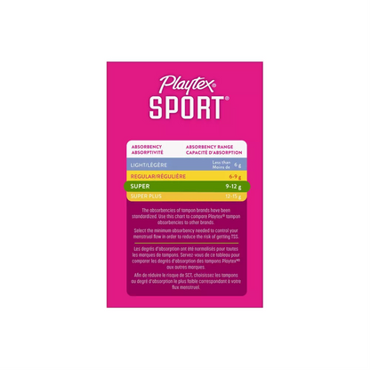 Playtex Sport Tampons Multipack, Super Unscented Pack of 36